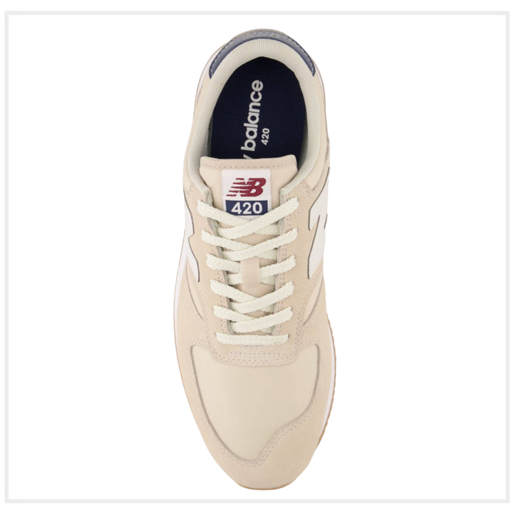 Zapato de Hombre New Balance 420 V2 Beige Blanco k6Fitness Global